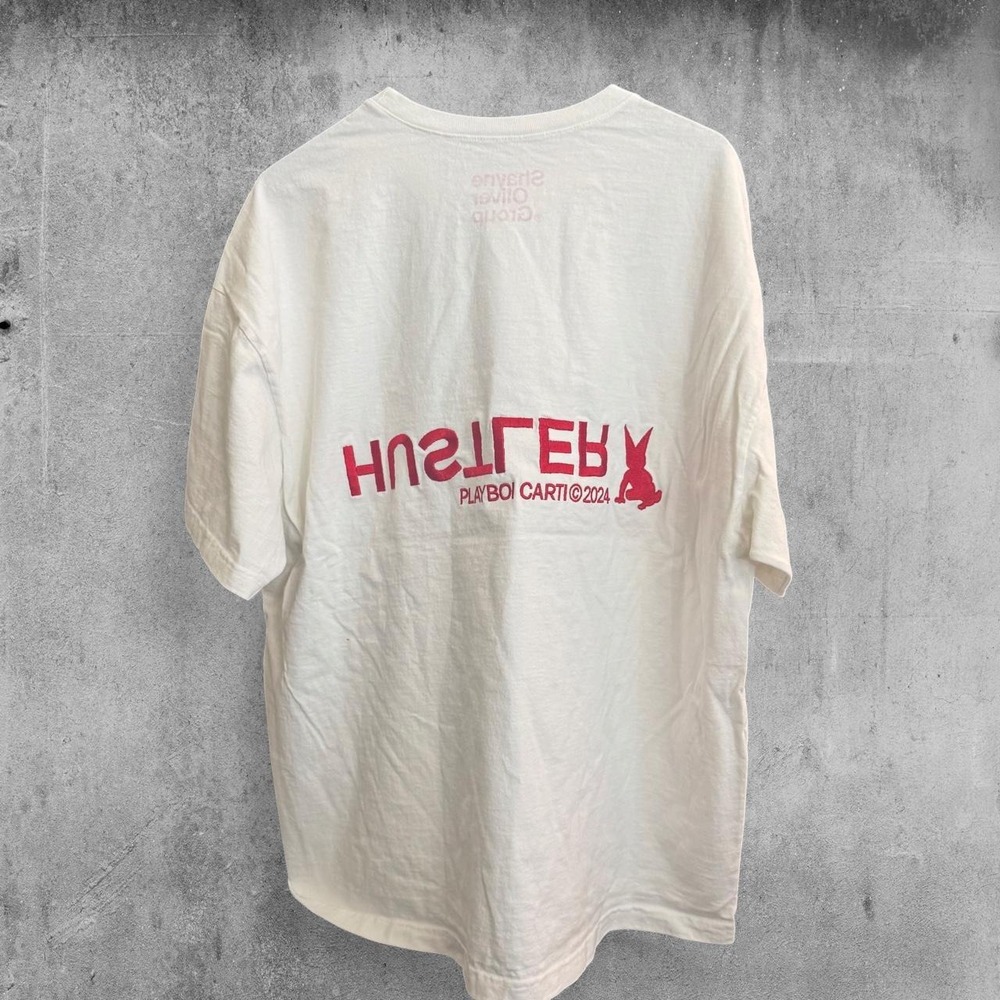 PlayboiCarti x Shayne Oliver Group Hustler Tee with Playboy bunny graphic Size M - Picture 4 of 7